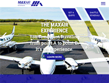 Tablet Screenshot of maxair-inc.com